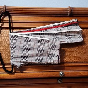 White Black And Red Plaid Leggings